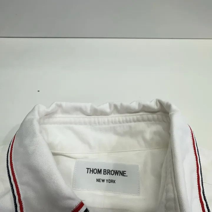 Thom Browne Thom Browne Striped Oxford Long Sleeve Shirt 0079 Size US S / EU 44-46 / 1 - 7 Thumbnail