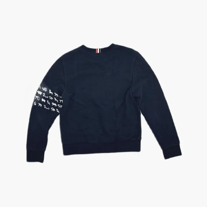 Thom Browne Thom Browne Classic Navy Blue Sports Sweatshirt 0079 Size US M / EU 48-50 / 2 - 3 Thumbnail