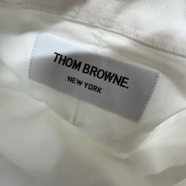 Thom Browne Thom Browne Casual Solid Long Sleeve Shirt 0079 Size US S / EU 44-46 / 1 - 5 Thumbnail