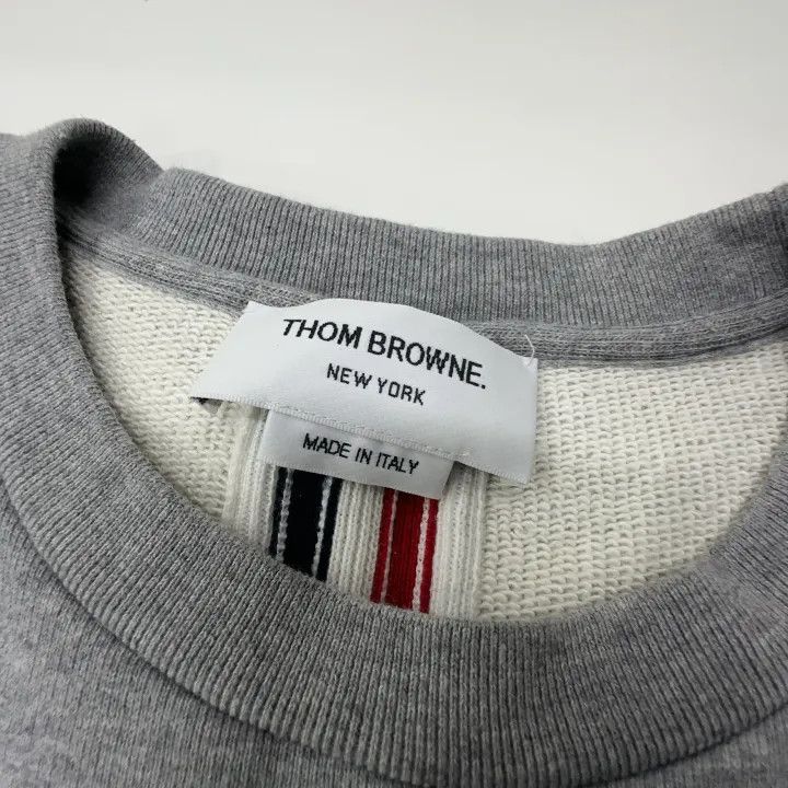 Thom Browne Thom Browne Gray Long Sleeve Sweatshirt for Men 0079 Size US S / EU 44-46 / 1 - 6 Thumbnail