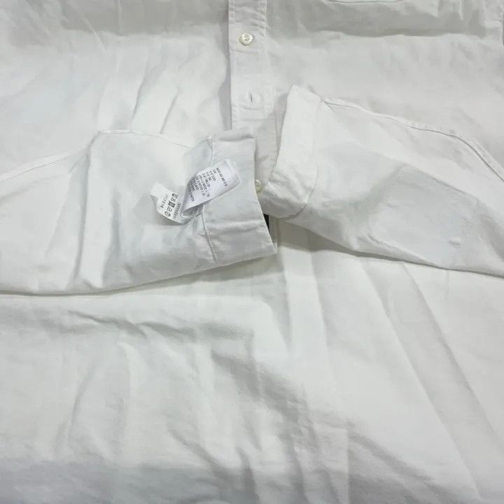 Thom Browne Thom Browne White Satin Oxford Long Sleeve Shirt 0079 Size US M / EU 48-50 / 2 - 9 Thumbnail