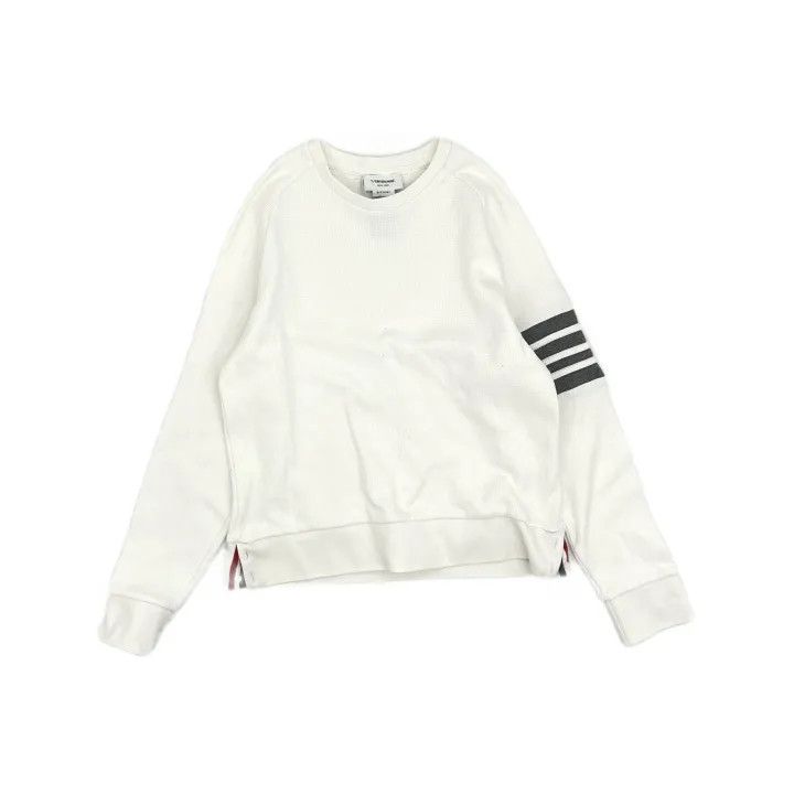 Thom Browne Thom Browne Classic Striped Long Sleeve Sweatshirt 0079 Size US M / EU 48-50 / 2 - 2 Thumbnail