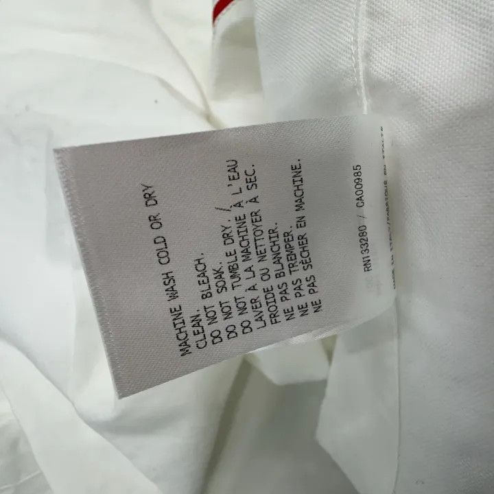 Thom Browne Thom Browne White Satin Long Sleeve Shirt 0079 Size US L / EU 52-54 / 3 - 6 Thumbnail