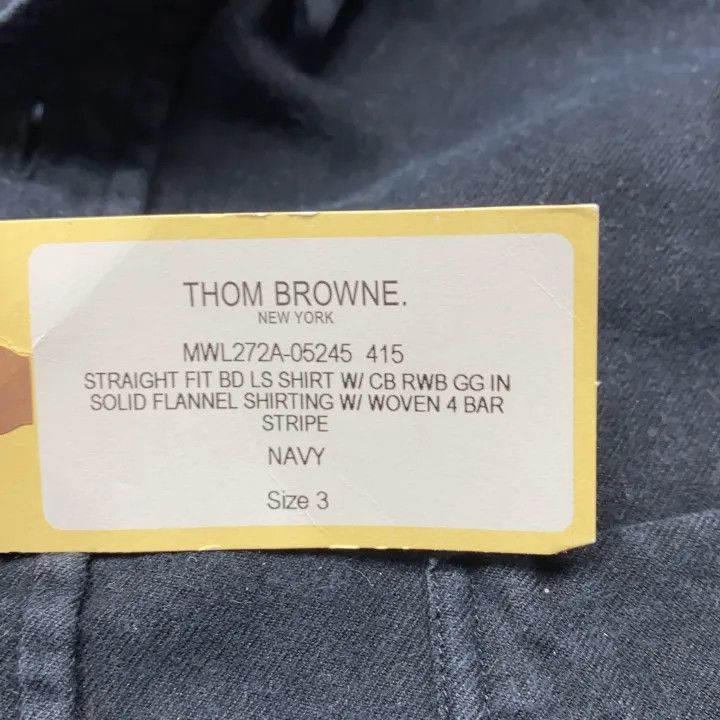 Thom Browne Thom Browne Classic Long Sleeve Shirt for Men 0079 Size US M / EU 48-50 / 2 - 5 Thumbnail
