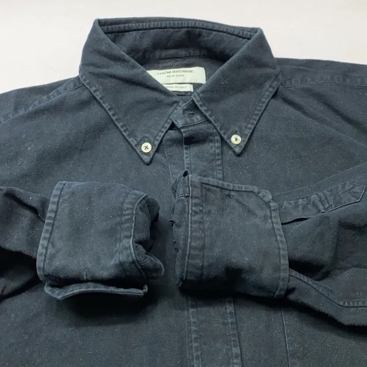 Thom Browne Thom Browne Classic Long Sleeve Shirt for Men 0079 Size US M / EU 48-50 / 2 - 13 Thumbnail