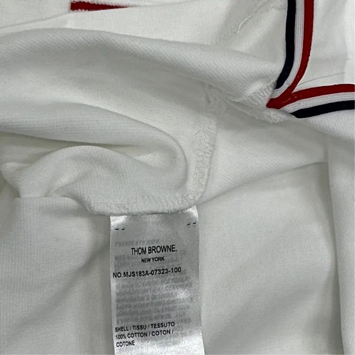 Thom Browne Short Sleeve White T-Shirt 0079