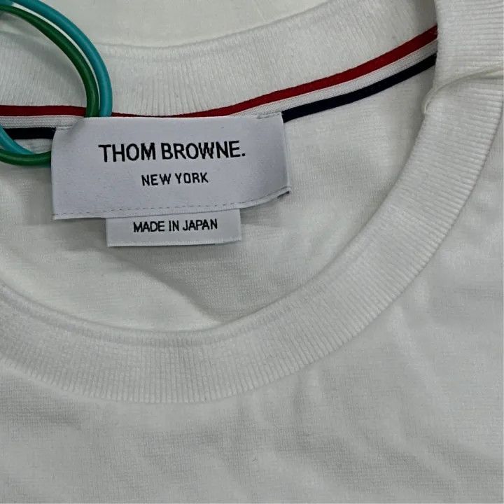 Thom Browne Short Sleeve White T-Shirt 0079