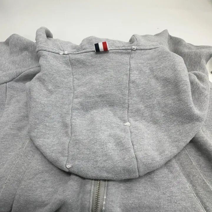 Thom Browne Thom Browne Classic Zip Hoodie for Men 0079 Size US M / EU 48-50 / 2 - 8 Thumbnail