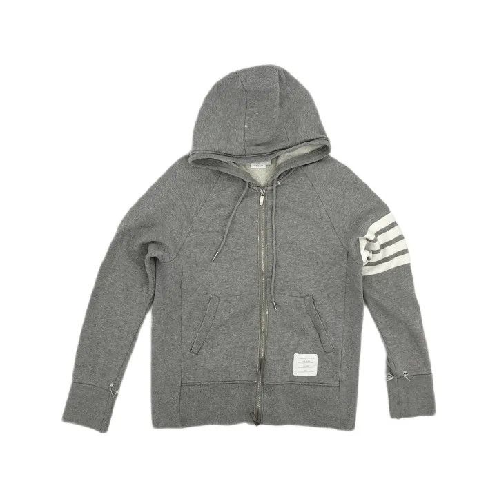 Thom Browne Thom Browne Classic Zip Hoodie for Men 0079 Size US M / EU 48-50 / 2 - 2 Thumbnail