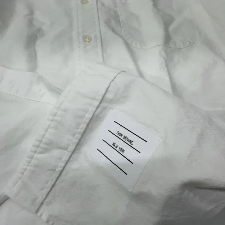 Thom Browne Thom Browne Classic Striped Long Sleeve Shirt 0079 Size US S / EU 44-46 / 1 - 5 Thumbnail