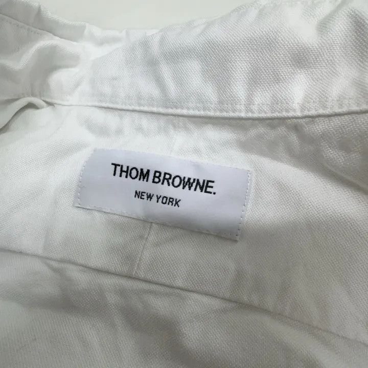 Thom Browne Thom Browne Classic Oxford Long Sleeve Shirt 0079 Size US L / EU 52-54 / 3 - 4 Thumbnail
