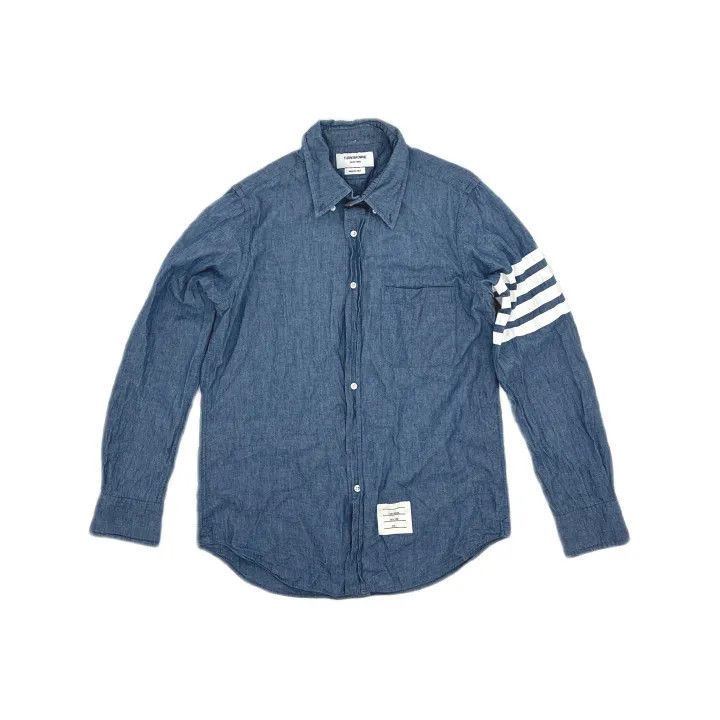Thom Browne Classic Striped Long Sleeve Shirt 0079