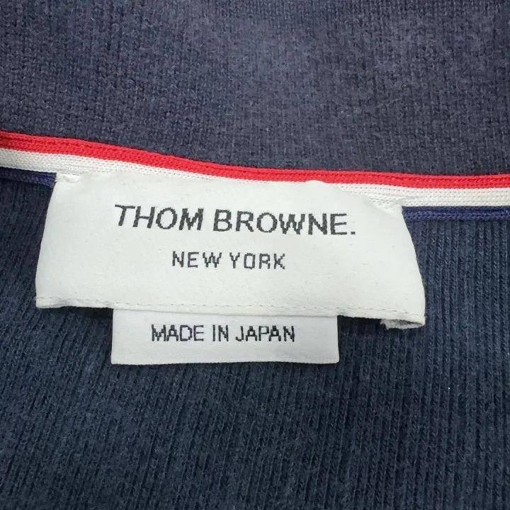 Thom Browne Thom Browne Striped Ribbed Summer Polo Shirt 0079 Size US M / EU 48-50 / 2 - 4 Thumbnail