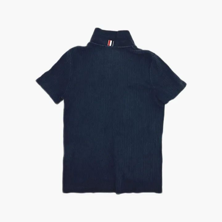 Thom Browne Thom Browne Striped Ribbed Summer Polo Shirt 0079 Size US M / EU 48-50 / 2 - 3 Thumbnail