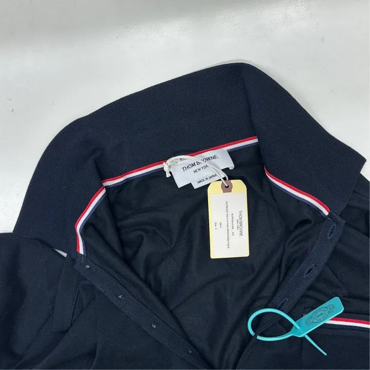 Thom Browne Thom Browne Navy Blue Pocket Polo Shirt 0079 Size US L / EU 52-54 / 3 - 6 Thumbnail