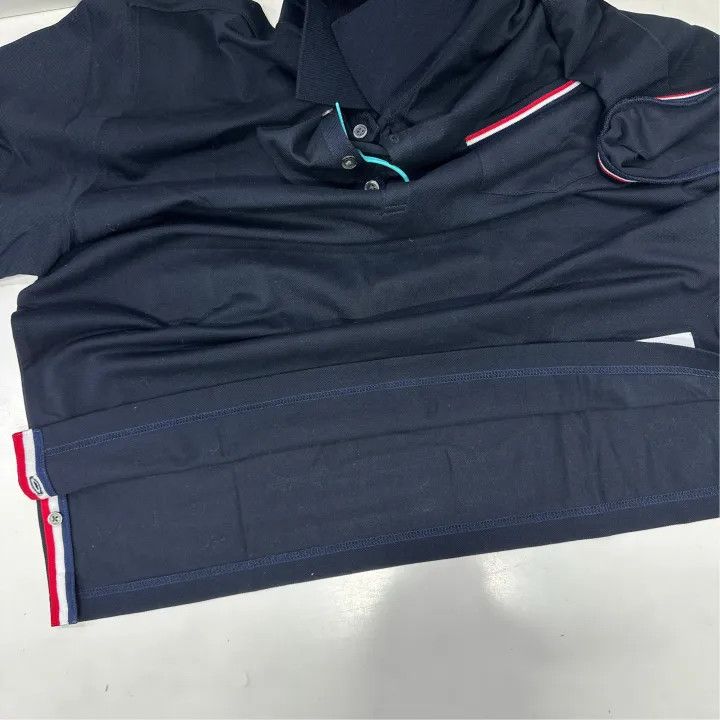 Thom Browne Thom Browne Navy Blue Pocket Polo Shirt 0079 Size US L / EU 52-54 / 3 - 9 Thumbnail
