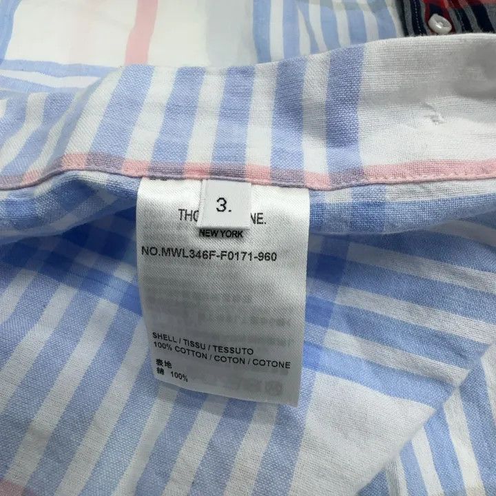 Thom Browne Thom Browne Colorful Checkered Button-Up Shirt 0079 Size US M / EU 48-50 / 2 - 4 Thumbnail