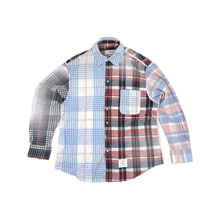 Thom Browne Thom Browne Colorful Checkered Button-Up Shirt 0079 Size US M / EU 48-50 / 2 - 2 Thumbnail