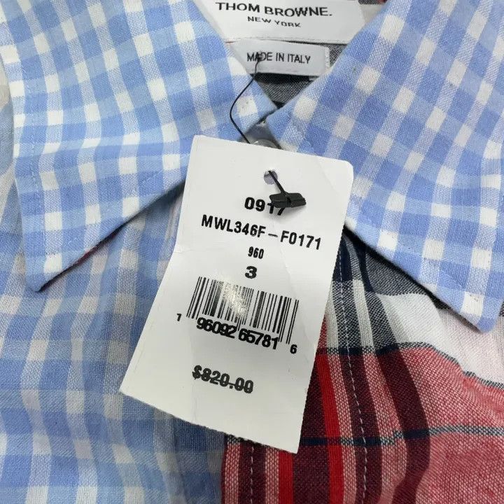 Thom Browne Thom Browne Colorful Checkered Button-Up Shirt 0079 Size US M / EU 48-50 / 2 - 7 Thumbnail