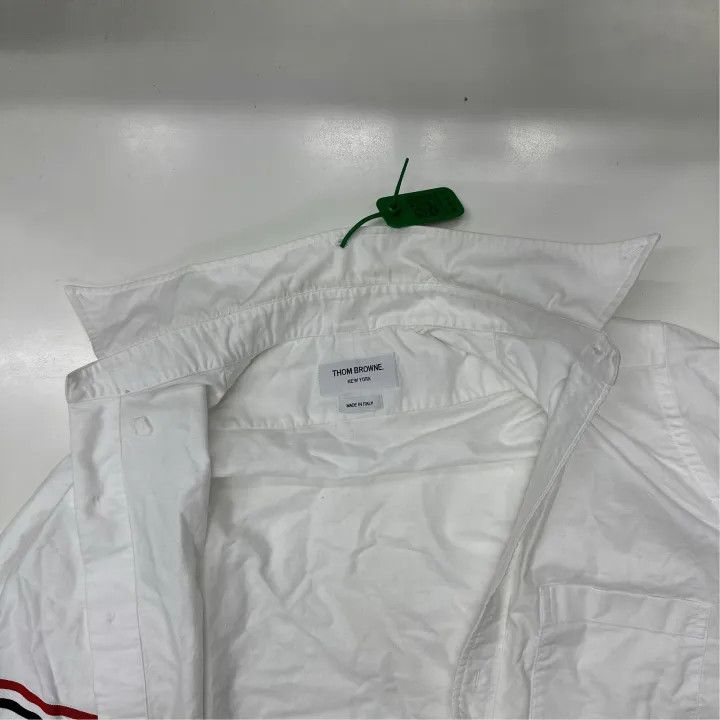 Thom Browne Thom Browne Classic Long Sleeve Shirt with Stripes 0079 Size US M / EU 48-50 / 2 - 6 Thumbnail