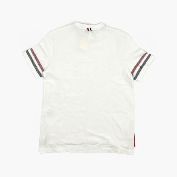 Thom Browne Thom Browne White Striped Short Sleeve T-Shirt 0079 Size US S / EU 44-46 / 1 - 3 Thumbnail