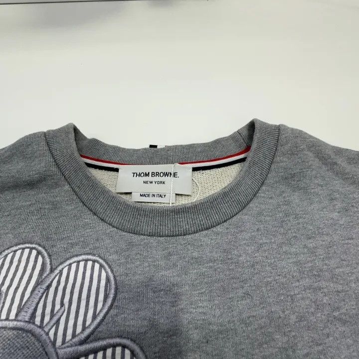 Thom Browne Thom Browne Gray Floral Embroidered Sweatshirt 0079 Size US S / EU 44-46 / 1 - 8 Thumbnail