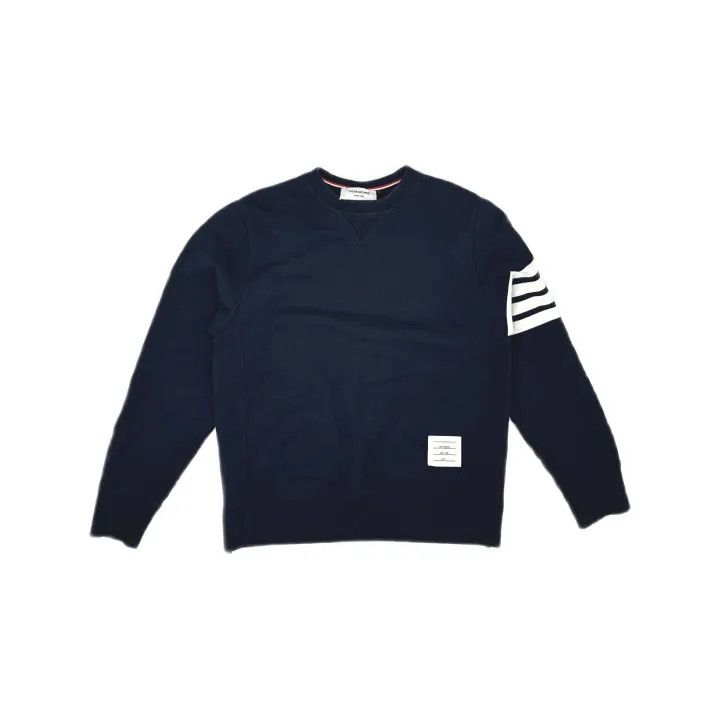 Thom Browne Thom Browne Classic Navy Sweatshirt for Men 0079 Size US M / EU 48-50 / 2 - 2 Thumbnail