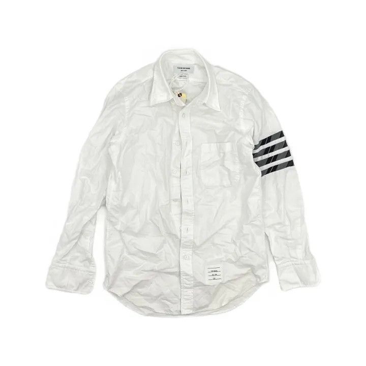Thom Browne Thom Browne Long Sleeve Oxford Shirt - White 0079 Size US S / EU 44-46 / 1 - 2 Thumbnail