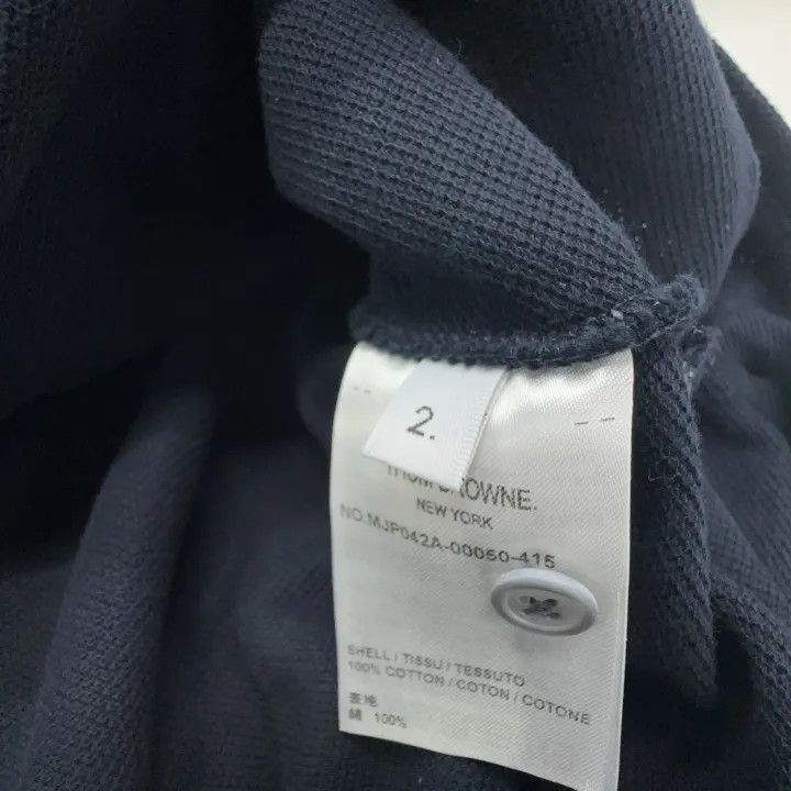 Thom Browne Thom Browne Short Sleeve Polo Shirt in Navy 0079 Size US M / EU 48-50 / 2 - 4 Thumbnail