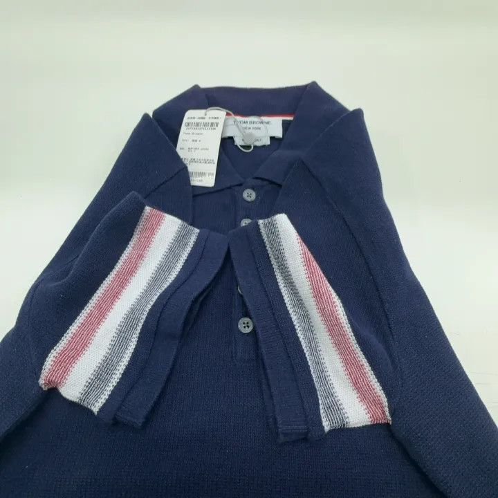 Thom Browne Thom Browne Color Block Striped Polo 0079 Size US S / EU 44-46 / 1 - 8 Thumbnail