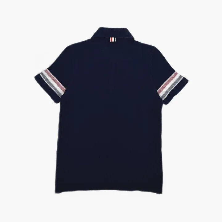 Thom Browne Thom Browne Color Block Striped Polo 0079 Size US S / EU 44-46 / 1 - 3 Thumbnail