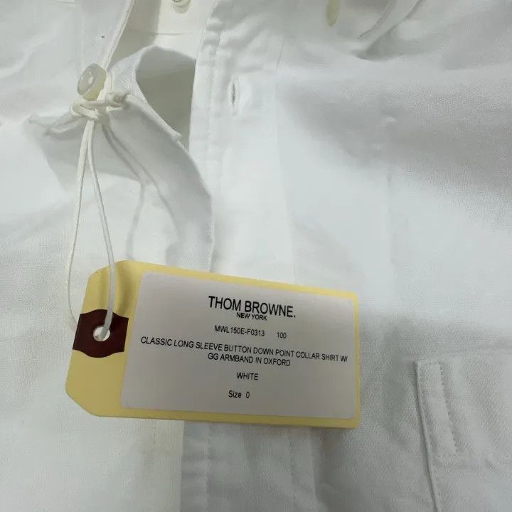 Thom Browne Thom Browne Classic Stripe Oxford Long Sleeve Shirt 0079 Size US M / EU 48-50 / 2 - 5 Thumbnail
