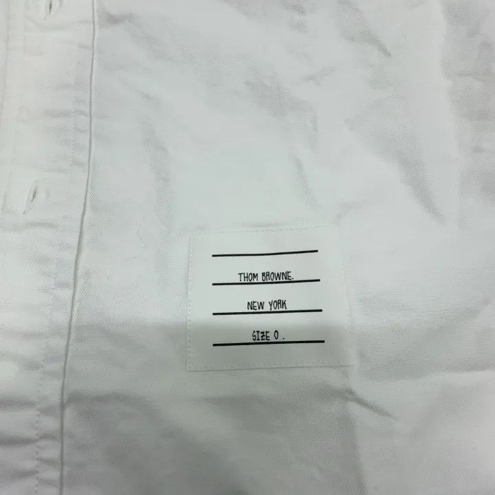 Thom Browne Thom Browne Classic Stripe Oxford Long Sleeve Shirt 0079 Size US M / EU 48-50 / 2 - 4 Thumbnail