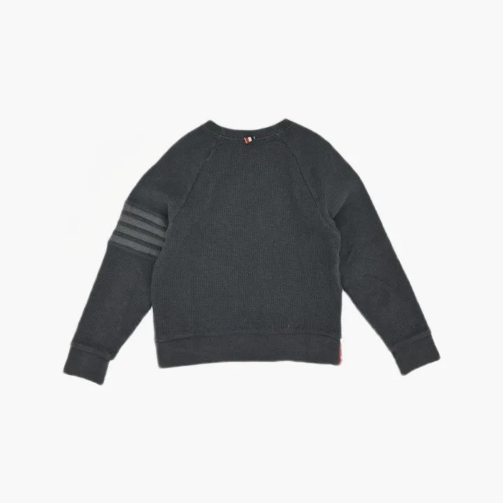 Thom Browne Thom Browne Gray Striped Sweatshirt 0079 Size US M / EU 48-50 / 2 - 3 Thumbnail