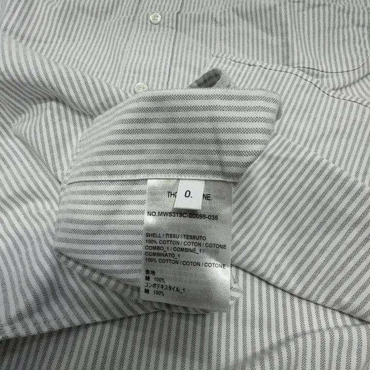 Thom Browne Thom Browne Casual Striped Short Sleeve Shirt 0079 Size US M / EU 48-50 / 2 - 4 Thumbnail