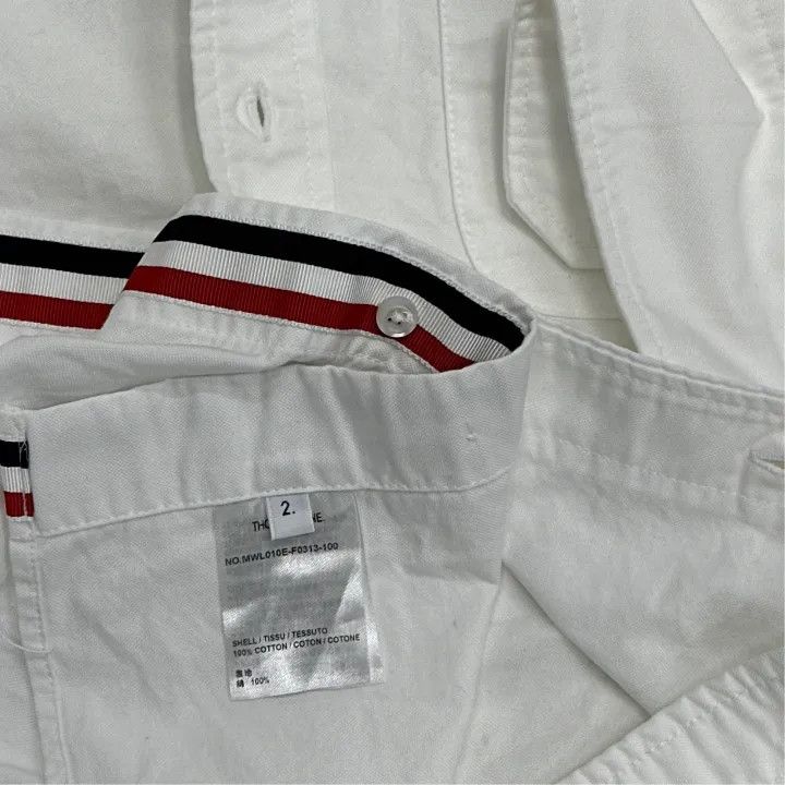 Thom Browne Striped White Long Sleeve Shirt 0079
