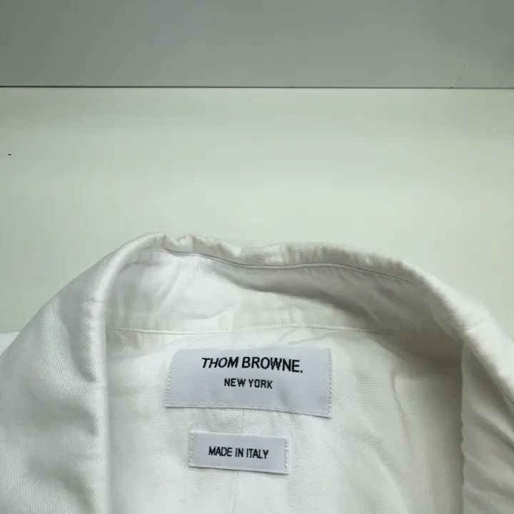 Thom Browne Thom Browne Classic White Long Sleeve Shirt 0079 Size US M / EU 48-50 / 2 - 4 Thumbnail