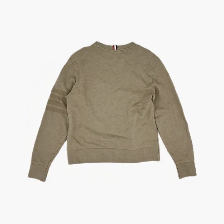 Thom Browne Thom Browne Classic Beige Long Sleeve Sweatshirt 0079 Size US M / EU 48-50 / 2 - 3 Thumbnail