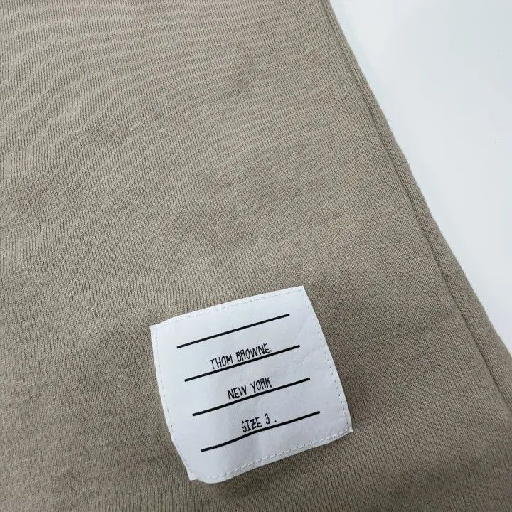 Thom Browne Thom Browne Classic Beige Long Sleeve Sweatshirt 0079 Size US M / EU 48-50 / 2 - 5 Thumbnail