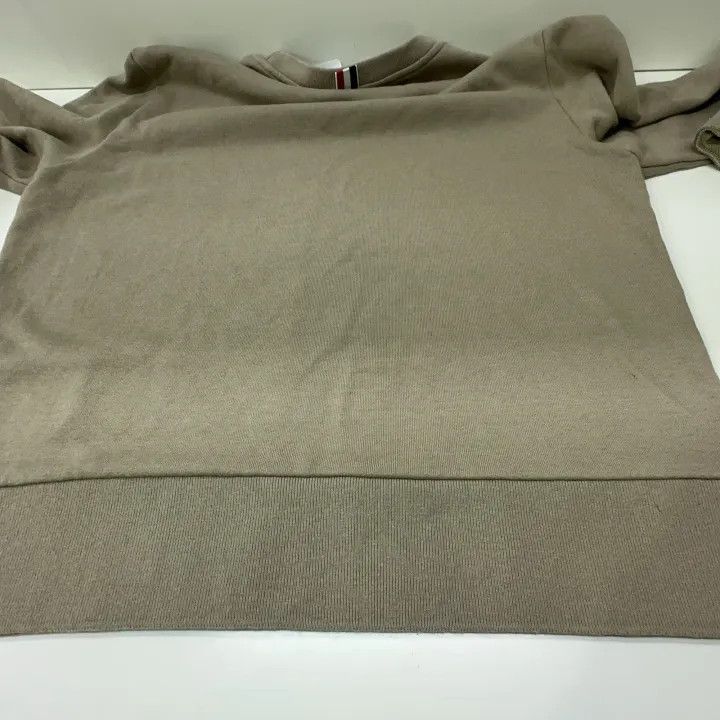 Thom Browne Thom Browne Classic Beige Long Sleeve Sweatshirt 0079 Size US M / EU 48-50 / 2 - 11 Thumbnail