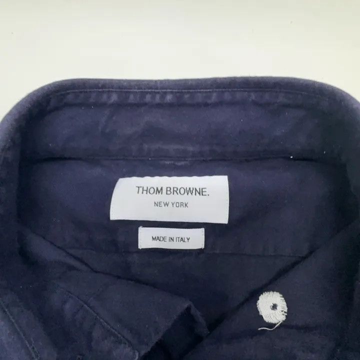 Thom Browne Thom Browne Classic Long Sleeve Button-Up Shirt 0079 Size US S / EU 44-46 / 1 - 5 Thumbnail