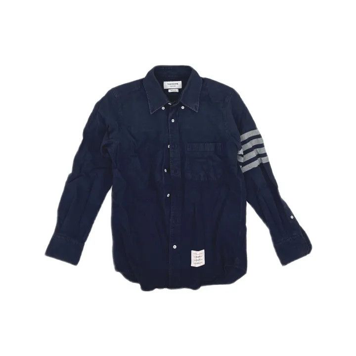Thom Browne Thom Browne Classic Long Sleeve Button-Up Shirt 0079 Size US S / EU 44-46 / 1 - 2 Thumbnail