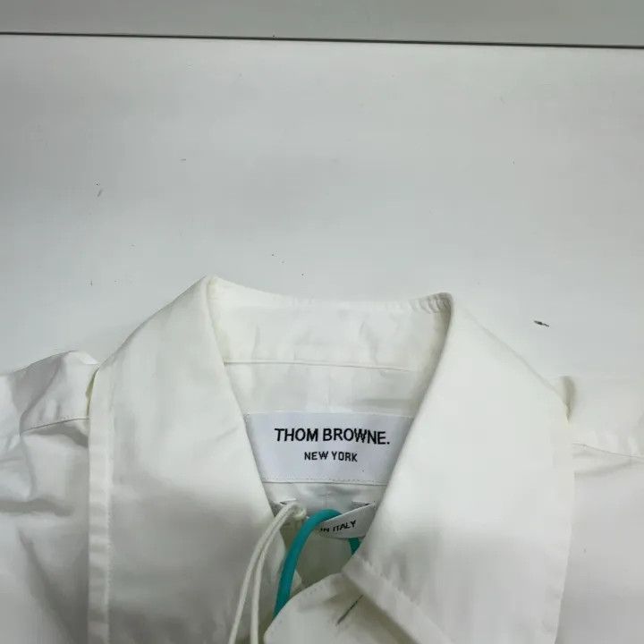 Thom Browne Thom Browne Long Sleeve Striped Satin Shirt 0079 Size US S / EU 44-46 / 1 - 9 Thumbnail