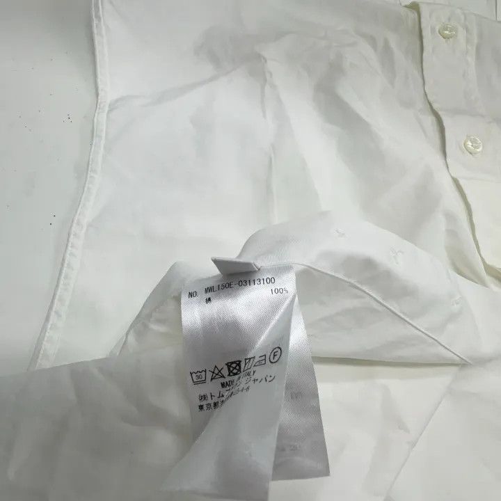 Thom Browne Thom Browne Long Sleeve Striped Satin Shirt 0079 Size US S / EU 44-46 / 1 - 13 Thumbnail