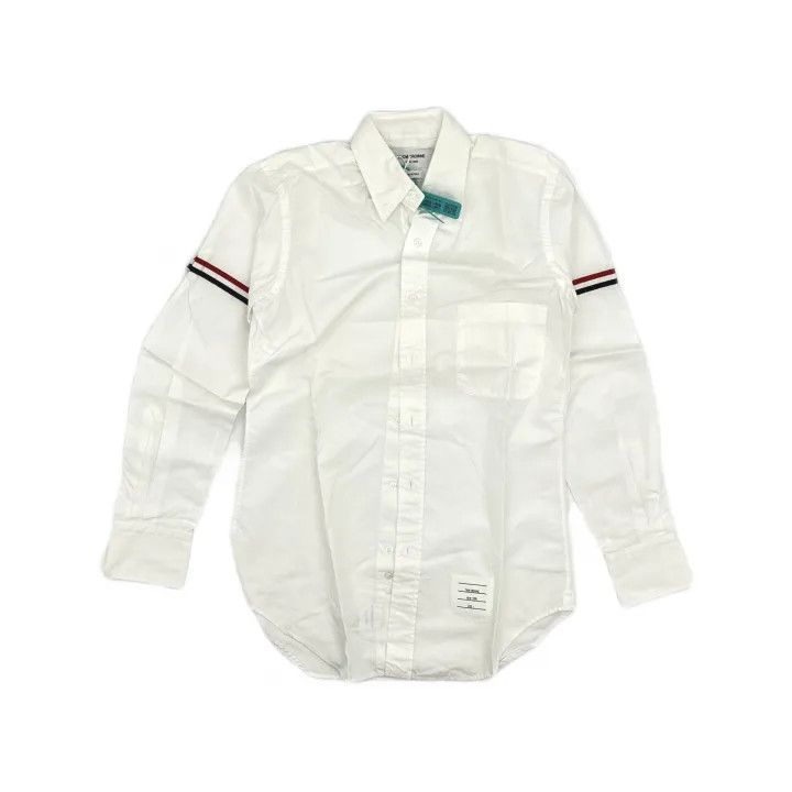 Thom Browne Thom Browne Long Sleeve Striped Satin Shirt 0079 Size US S / EU 44-46 / 1 - 2 Thumbnail