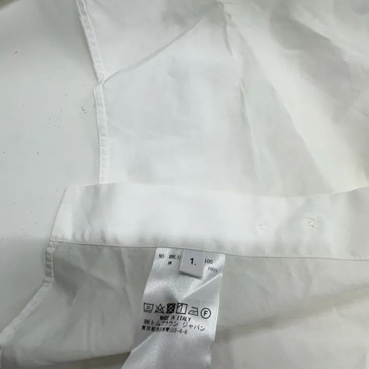 Thom Browne Thom Browne Long Sleeve Striped Satin Shirt 0079 Size US S / EU 44-46 / 1 - 8 Thumbnail