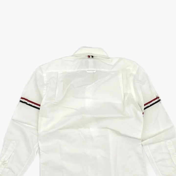 Thom Browne Thom Browne Long Sleeve Striped Satin Shirt 0079 Size US S / EU 44-46 / 1 - 4 Thumbnail