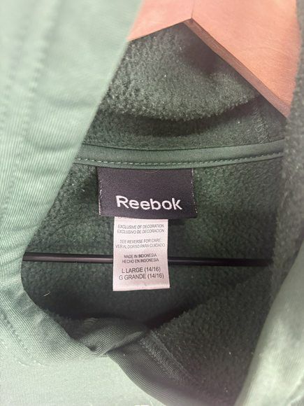 Vintage Vintage Reebok Green Bay Packers NFL Polyester Breathable Sweatshirt Hoodie Size Kids Large Size US S / EU 44-46 / 1 - 2 Thumbnail