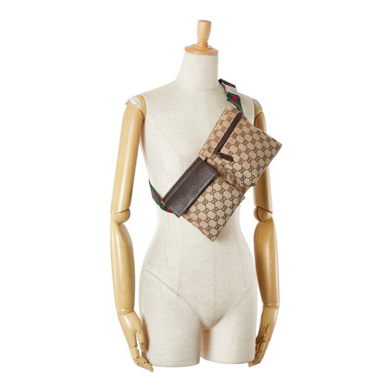 Gucci Gucci Gucci GG Canvas Body Bag Canvas Belt Bag 28566 DUTY FREE for USA Size ONE SIZE - 11 Thumbnail