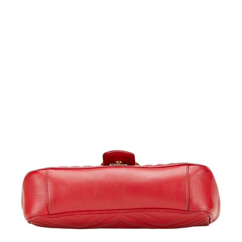 Gucci Gucci Gucci GG Marmont Double G Quilted Heart Small Leather Shoulder Bag Leather Shoulder Bag 443497 DUTY FREE for USA Size ONE SIZE - 3 Thumbnail